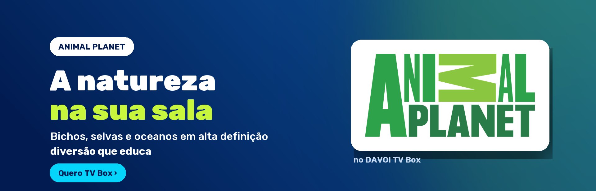 Animal Planet no DAVOI TV Box