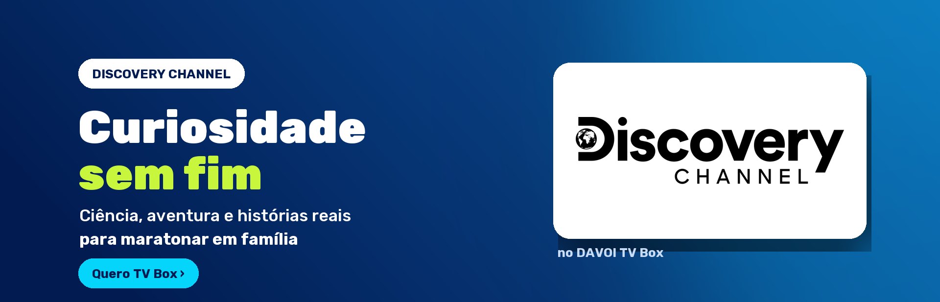 Discovery Channel no DAVOI TV Box